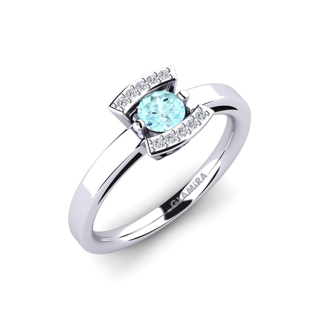 Aquamarine Engagement Ring Allecra