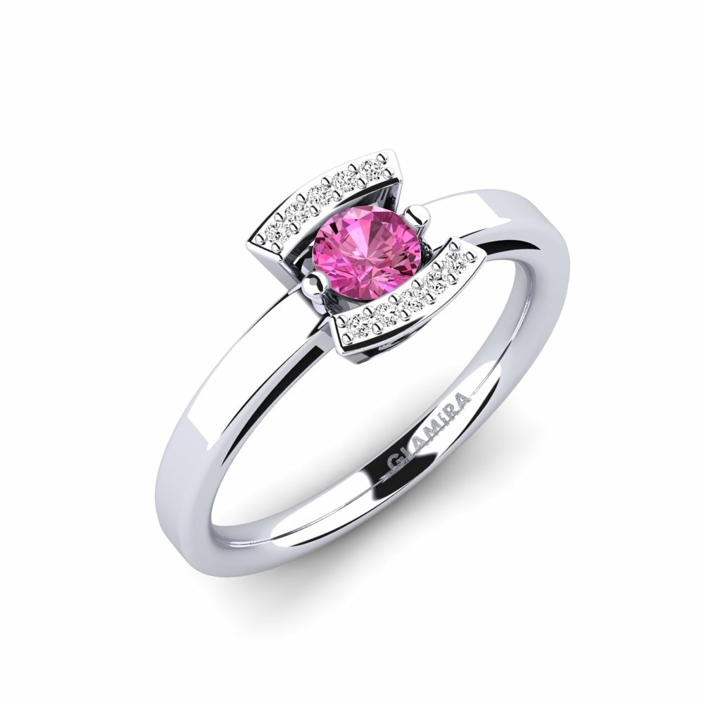 Pink Topaz Engagement Ring Allecra