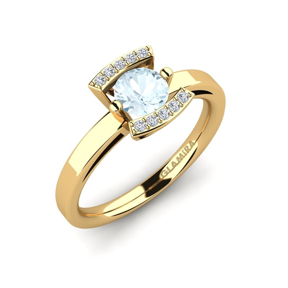Aquamarine Engagement Ring Allecra 0.5 crt