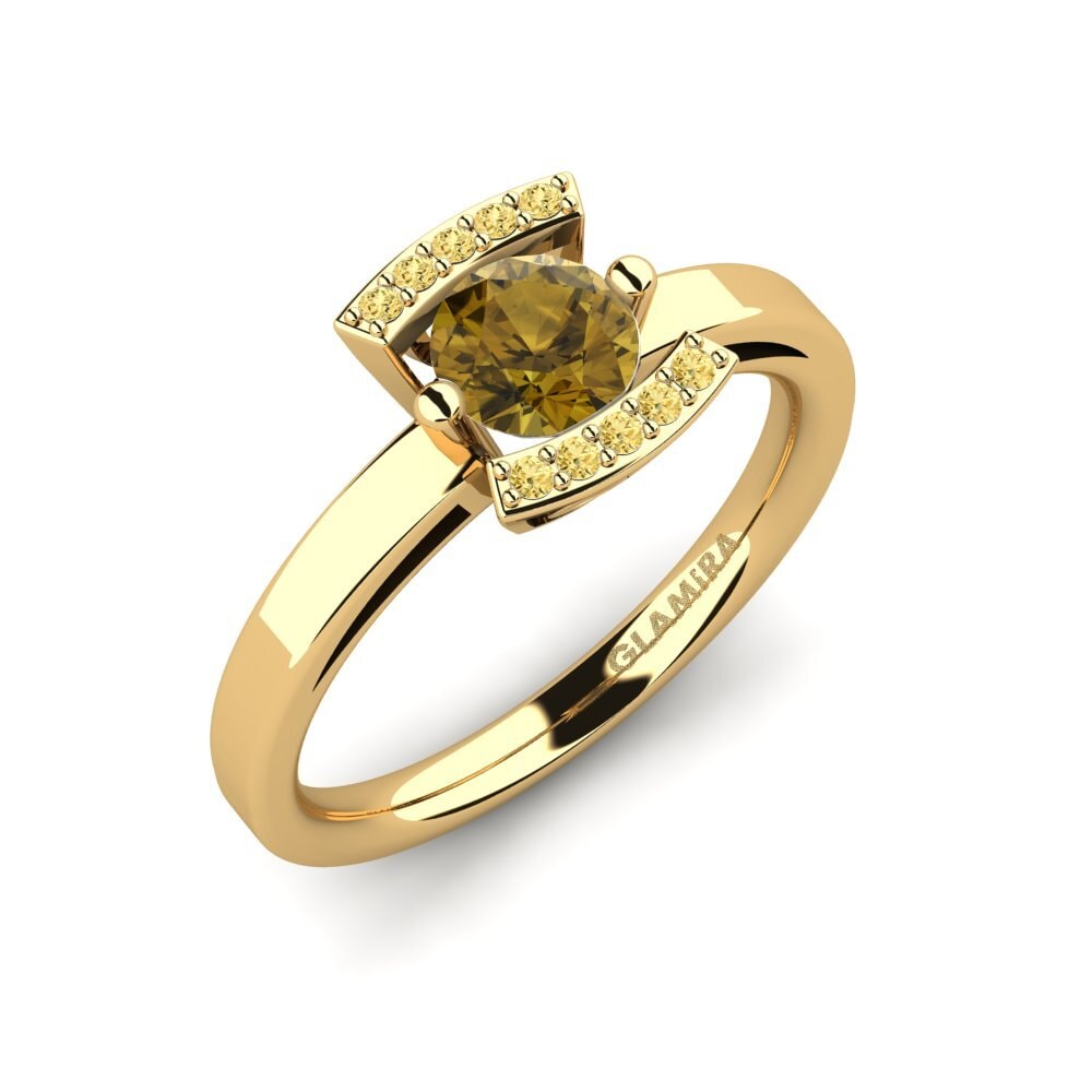 Circón Marrón Anillo de compromiso Allecra 0.5 crt