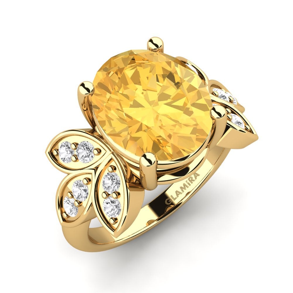 9ct Yellow Gold Ring Aretha
