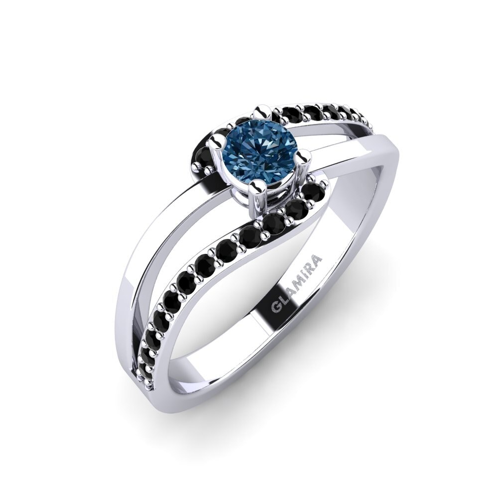 Diamant Bleu Bague de fiançailles Bernarda