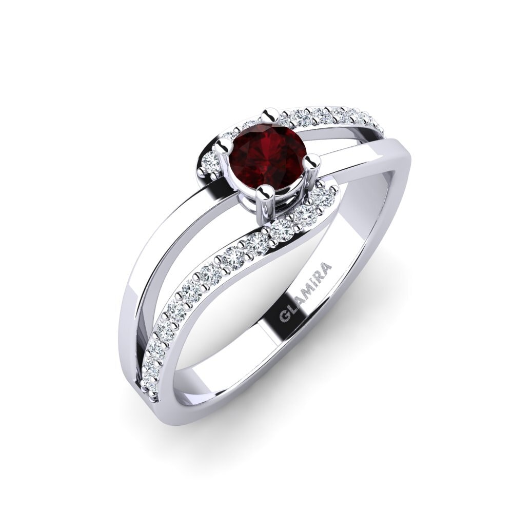 Garnet Engagement Ring Bernarda