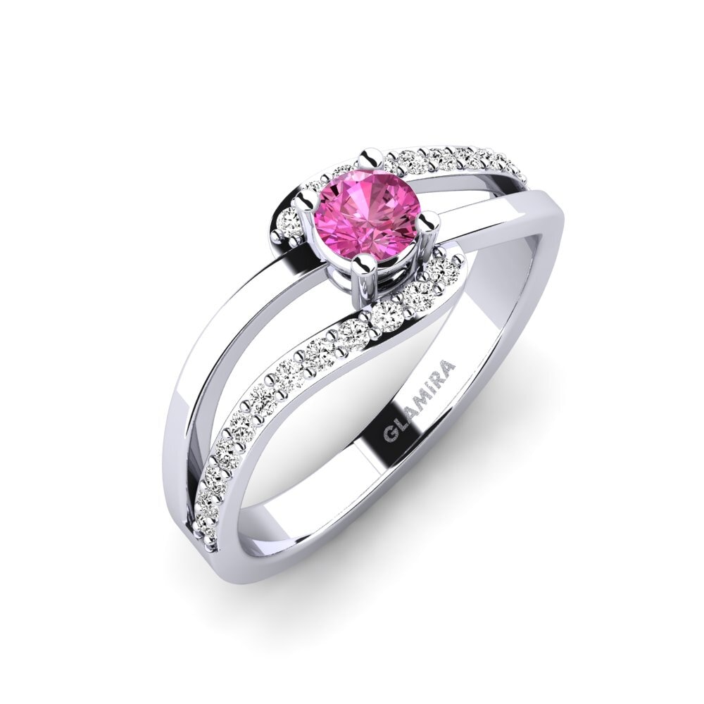 Topaze Rose Bague de fiançailles Bernarda