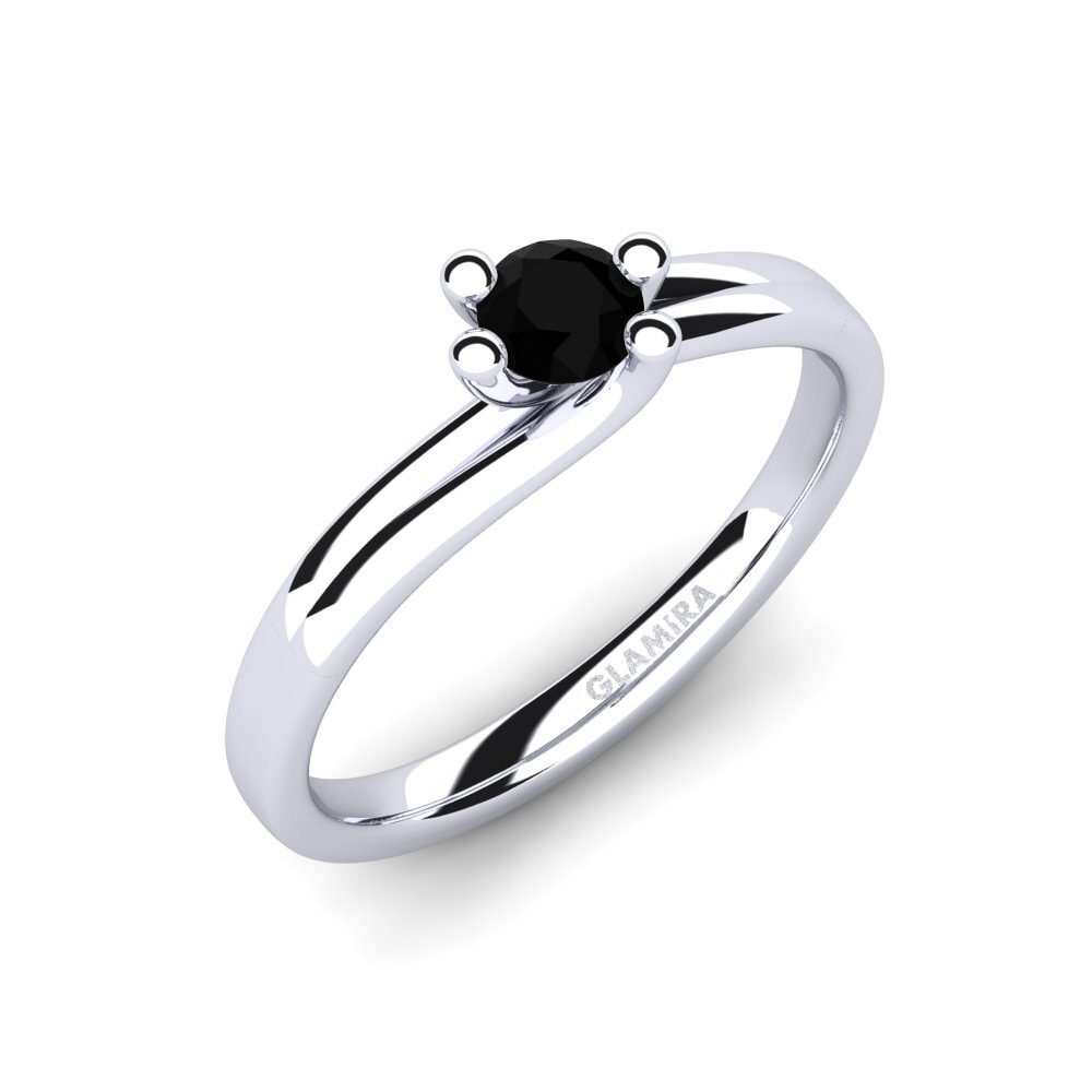 Black Diamond Engagement Ring Bridal Dream
