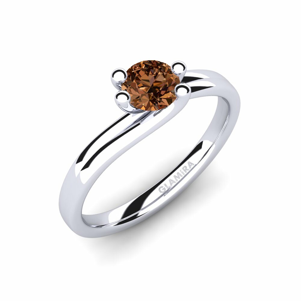 0.5 重量（克拉） 褐色鑽石 訂婚戒指 Bridal Dream 0.5crt