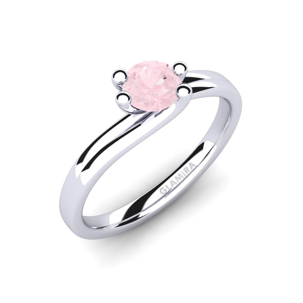 Rose Quartz Engagement Ring Bridal Dream 0.5crt