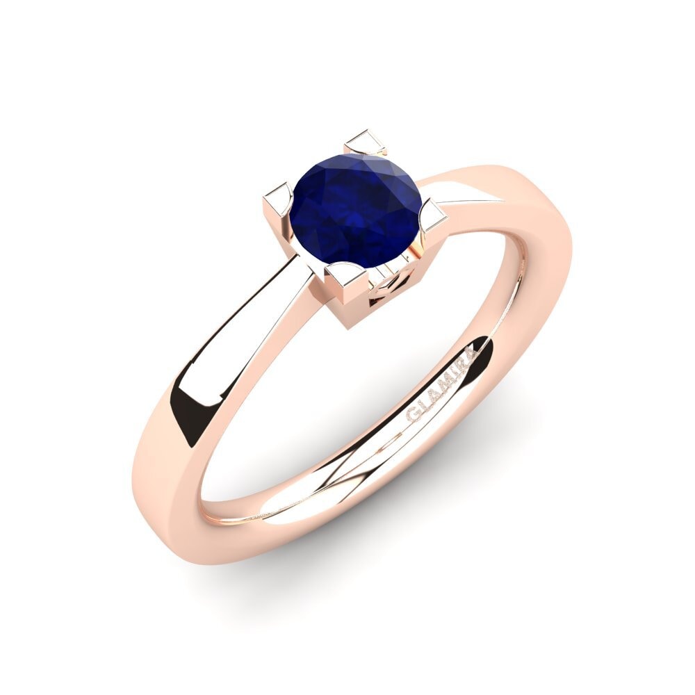 Rotgold 750 Saphir Damenring Calmar