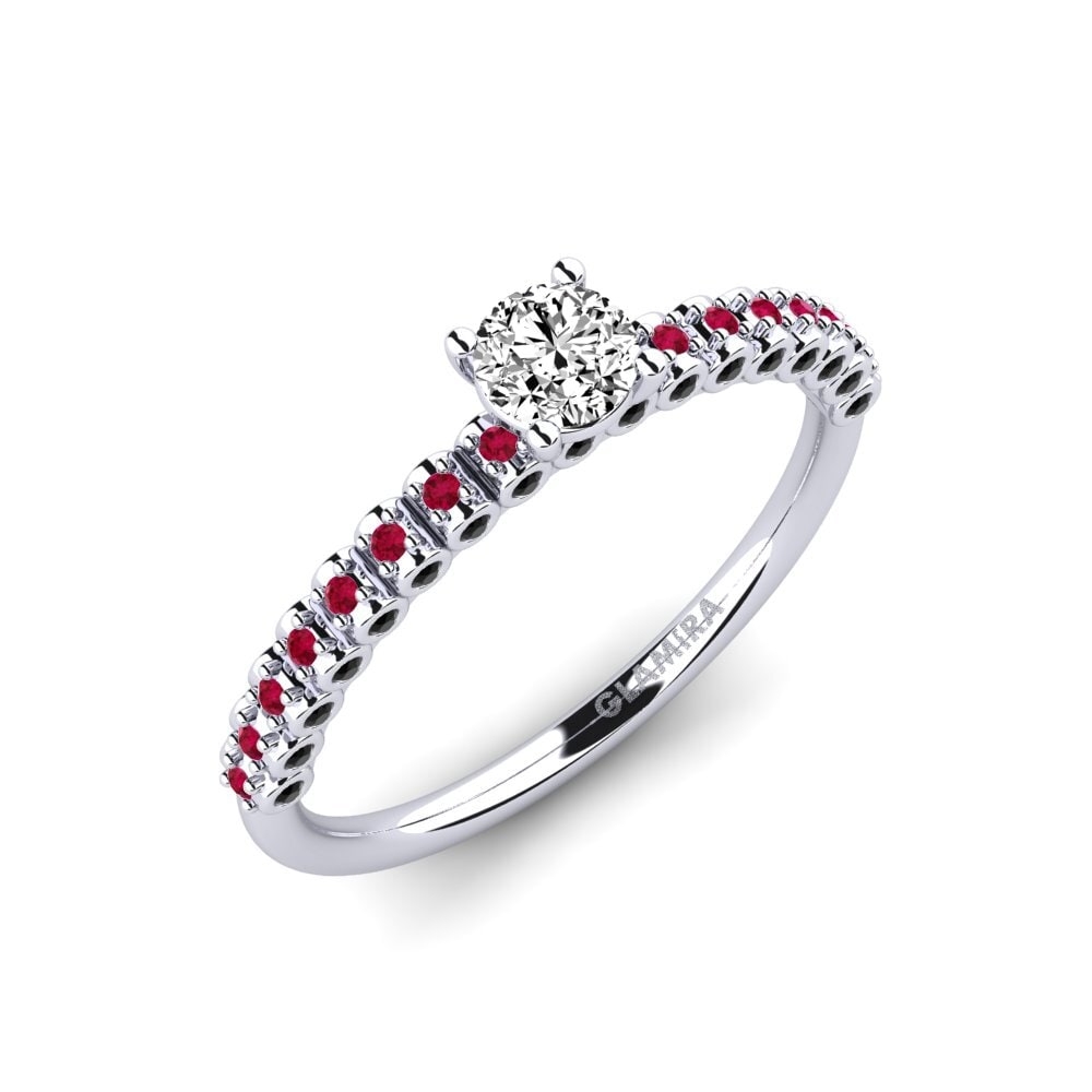 Moissanite Engagement Ring Cannoli