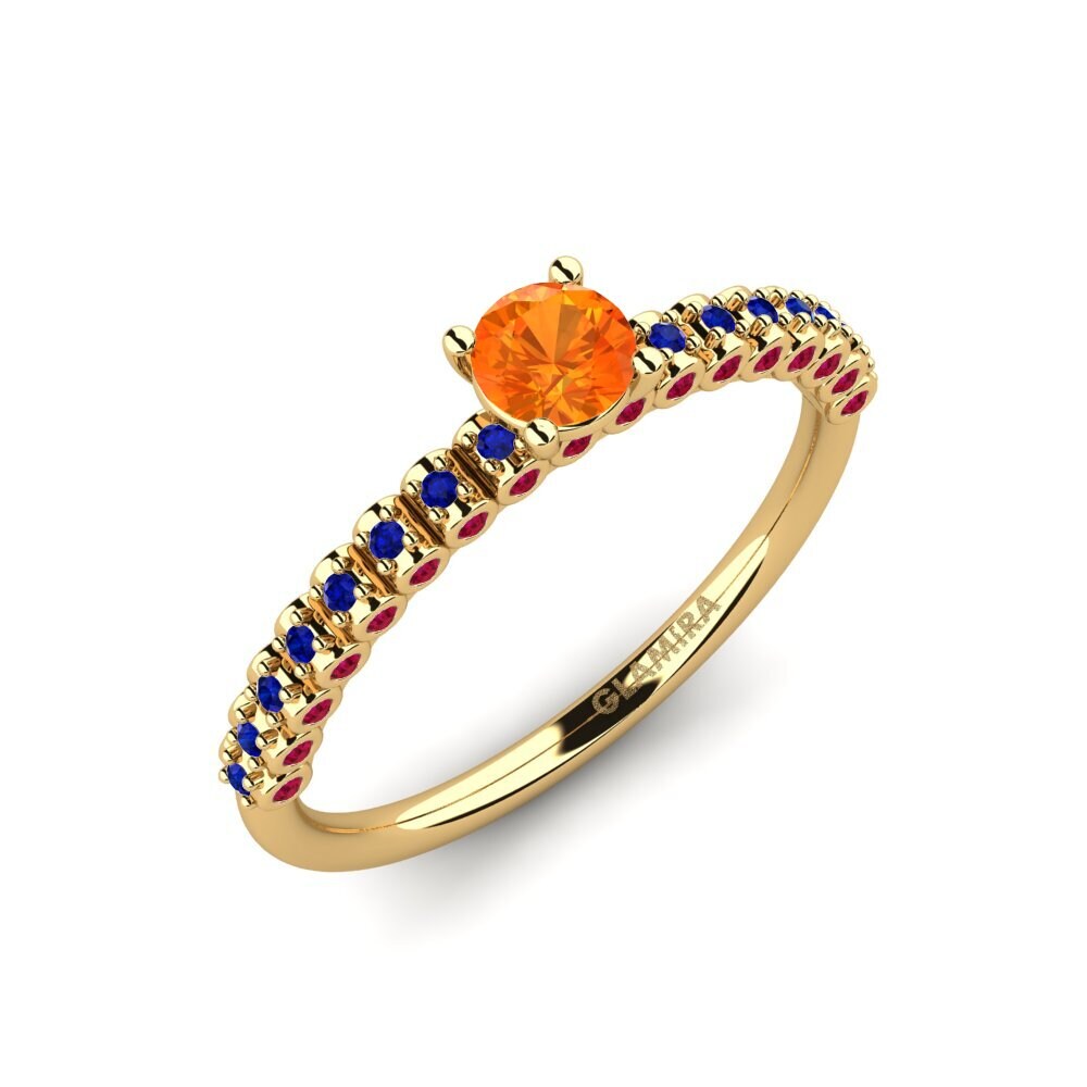 18ct Yellow Gold Engagement Ring Cannoli