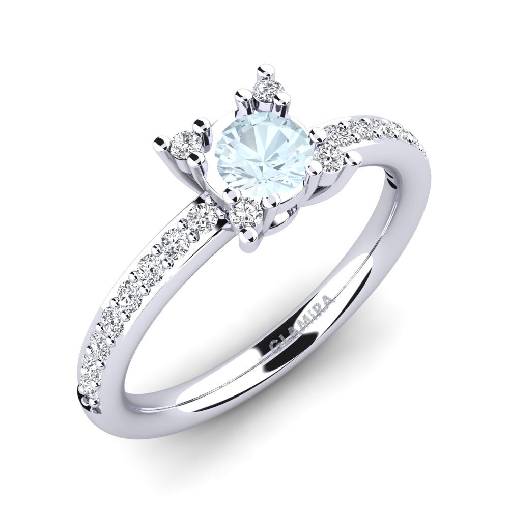 Aquamarine Engagement Ring Eglontina