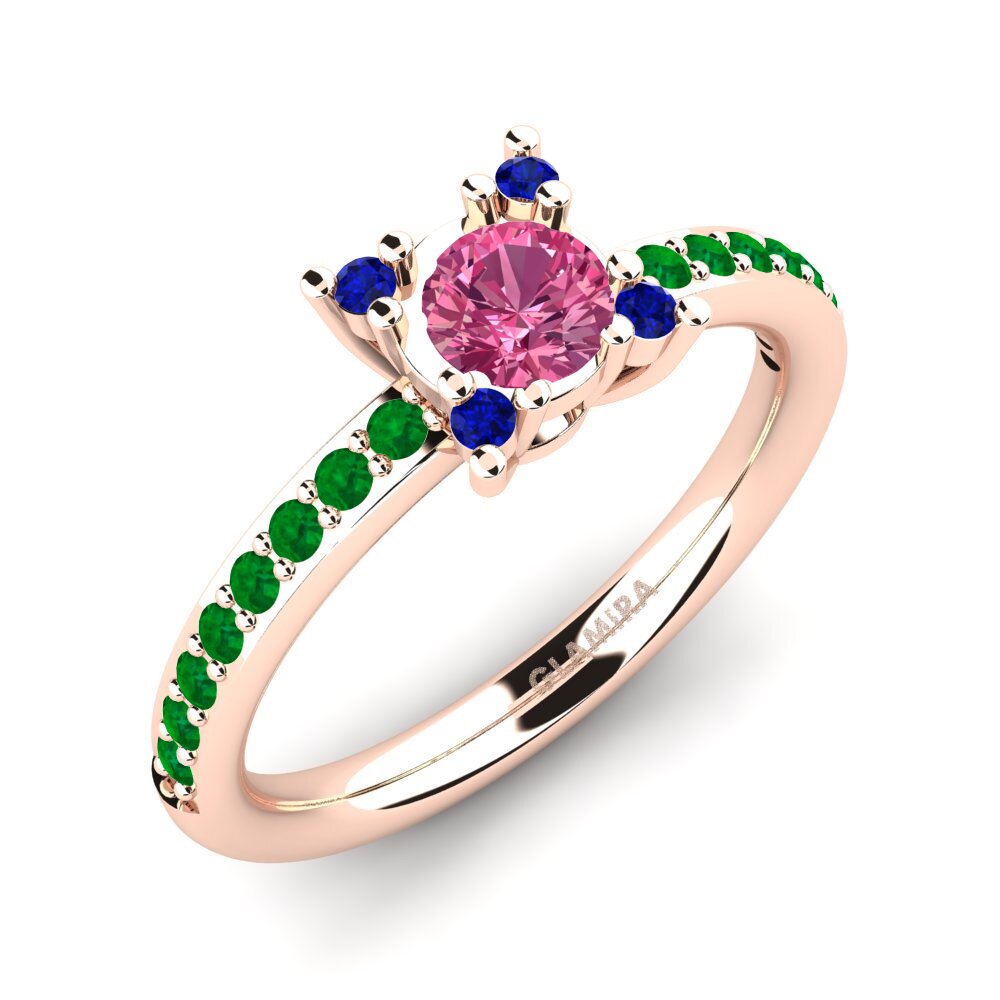 18ct Rose Gold Engagement Ring Eglontina
