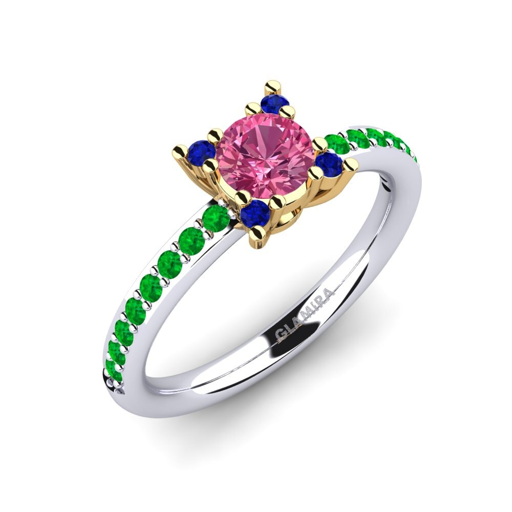 14ct White & Yellow Gold Engagement Ring Eglontina