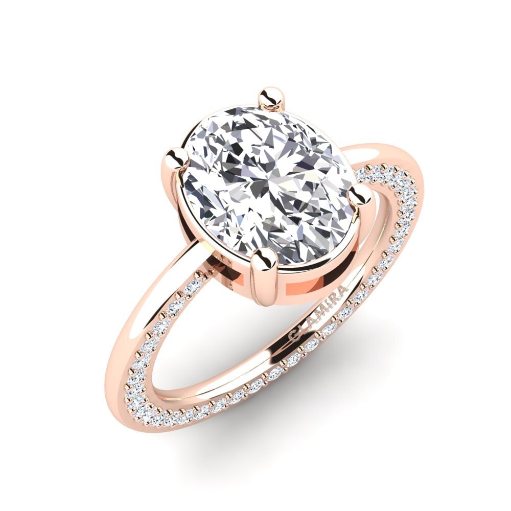 18ct Rose Gold Engagement Ring Jokina