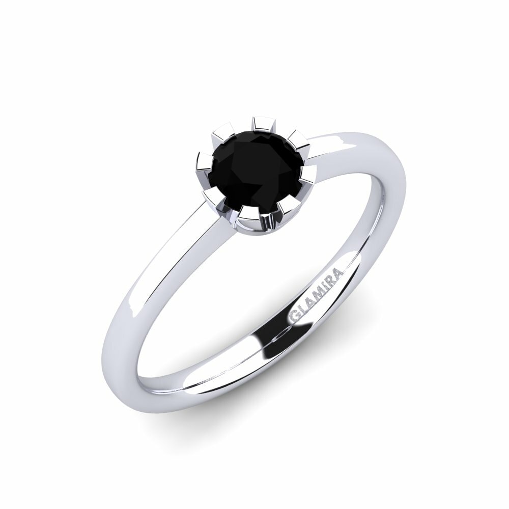Black Diamond Engagement Ring Linderoth 0.5 crt