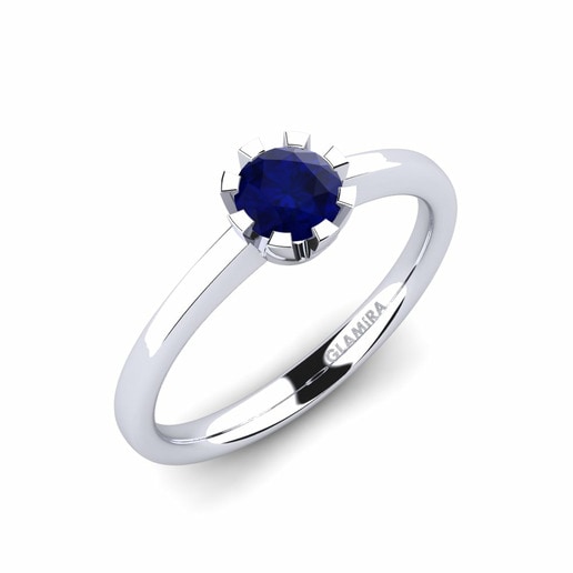 Ring Linderoth 0.5 crt 585 White Gold & Sapphire