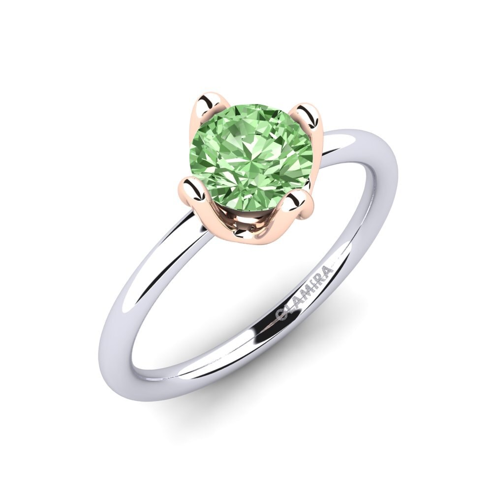 Green Diamond Engagement Ring Loredana 1.0 crt