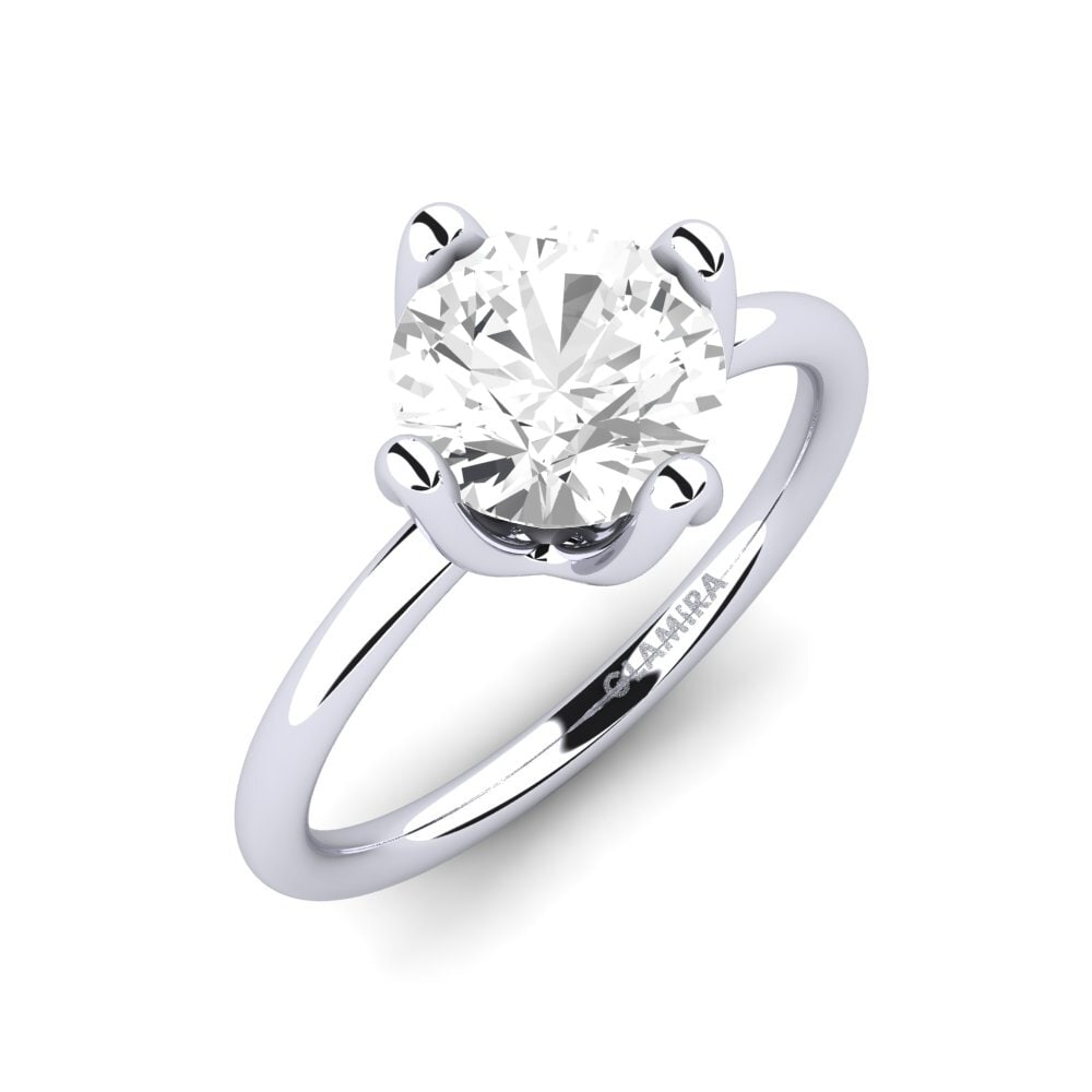 White sapphire Engagement Ring Loredana 2.0 crt