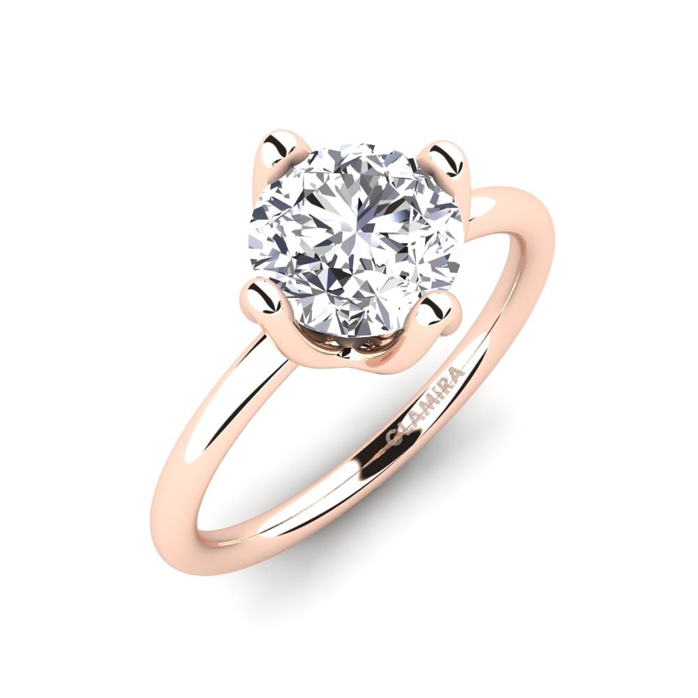 14ct Rose Gold Engagement Ring Loredana 2.0 crt