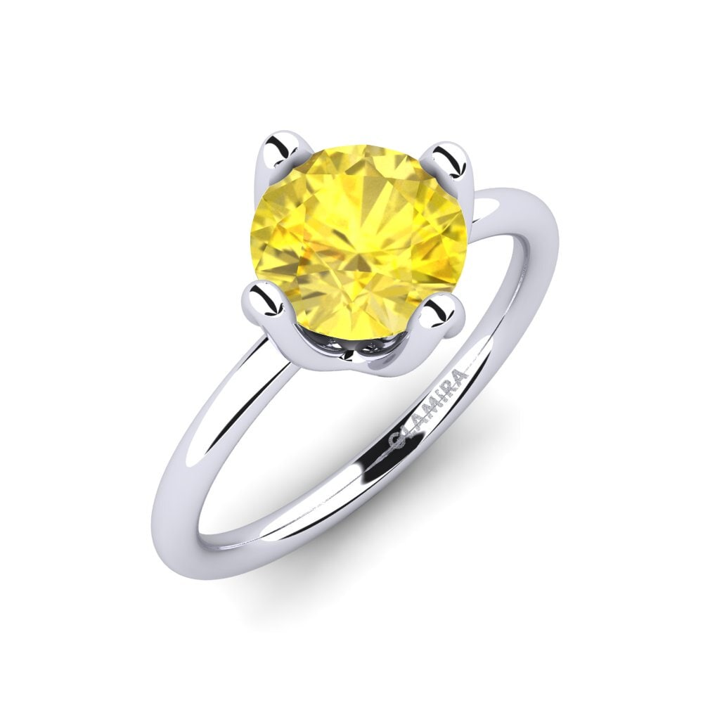 Yellow Sapphire Engagement Ring Loredana 2.0 crt