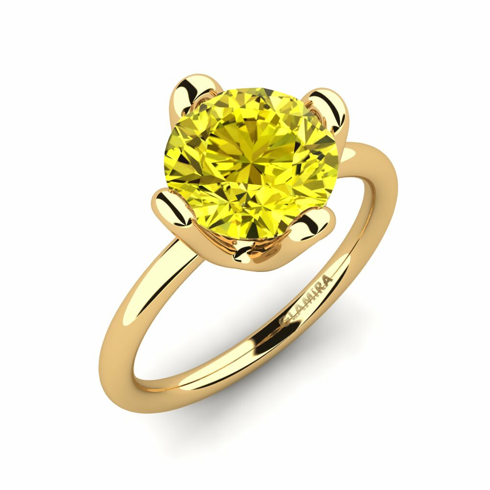 Yellow Diamond Engagement Ring Loredana 3.0 crt