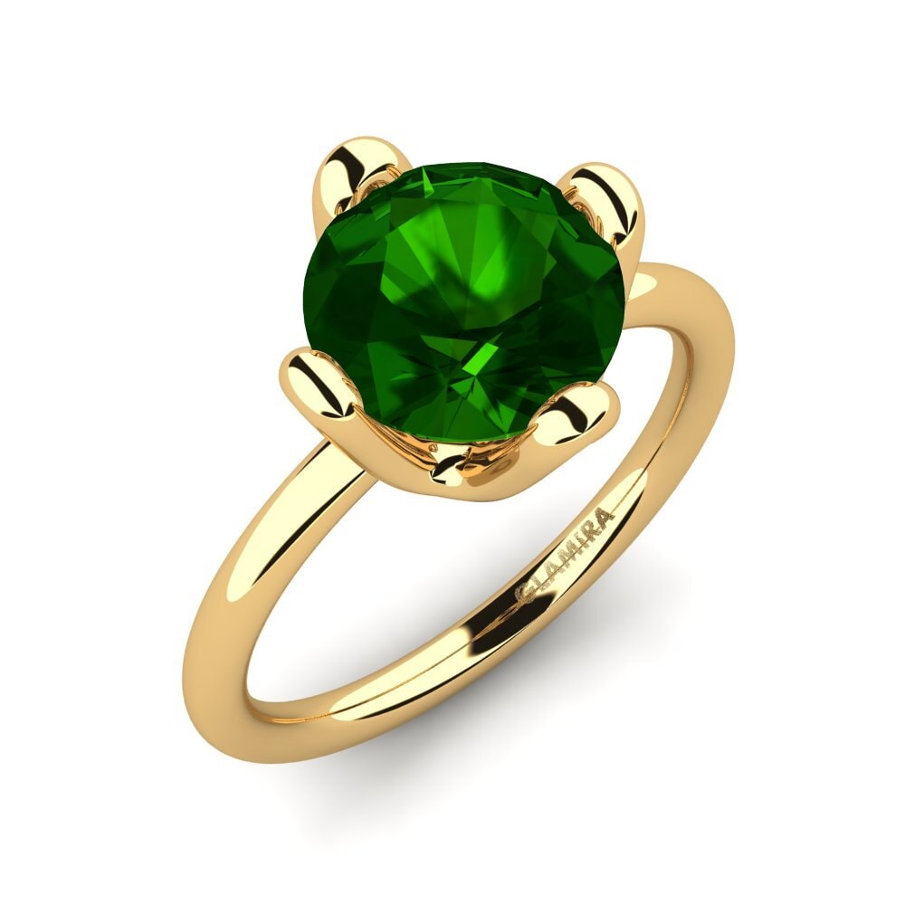 Tourmaline Verte Bague de fiançailles Loredana 3.0 crt