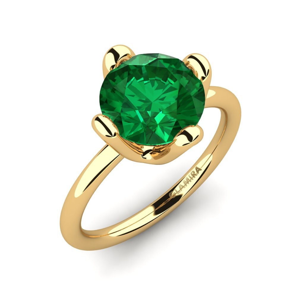 Emerald (Lab Created) Engagement Ring Loredana 3.0 crt