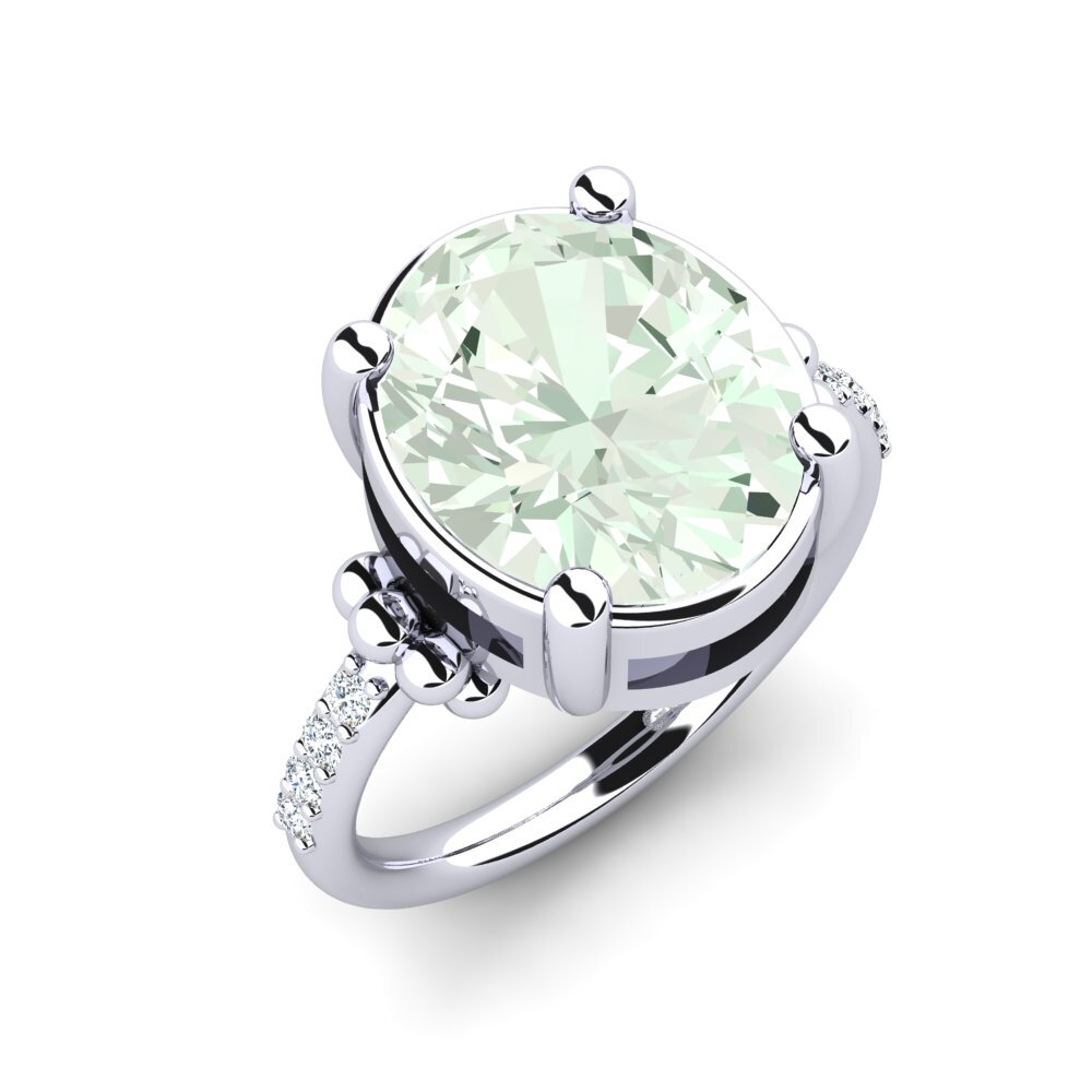 Green Amethyst Ring Lusiana