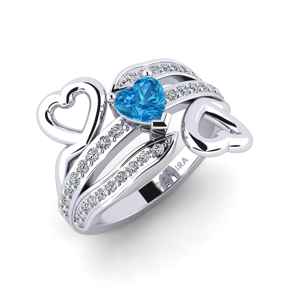 Blue Topaz Women's Ring Nocha