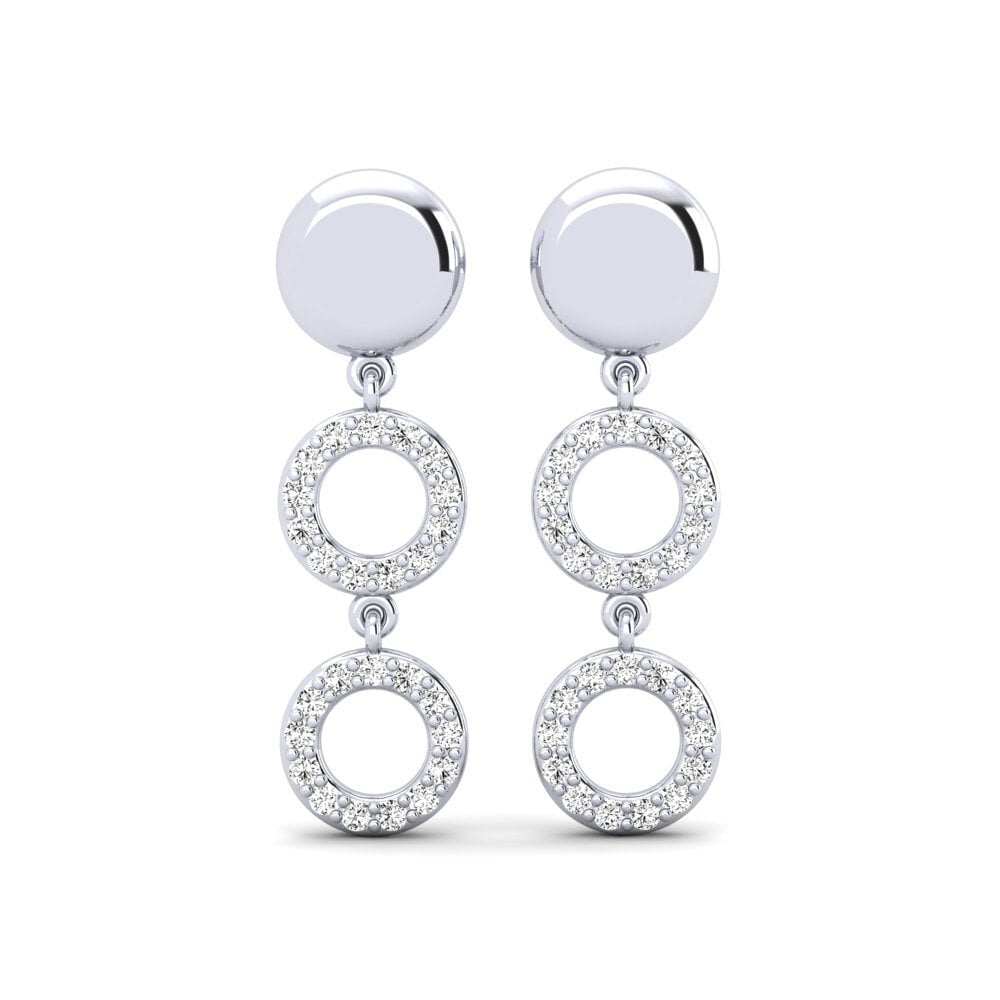 3Ct Taglio Rotondo Moissanite Vite Retro Donna Orecchini a Lobo