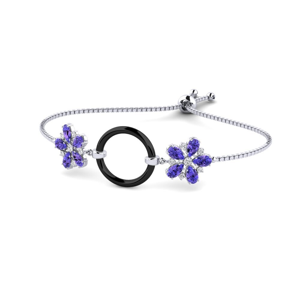 950 Platinum Tanzanite Women's Bracelet Nodine