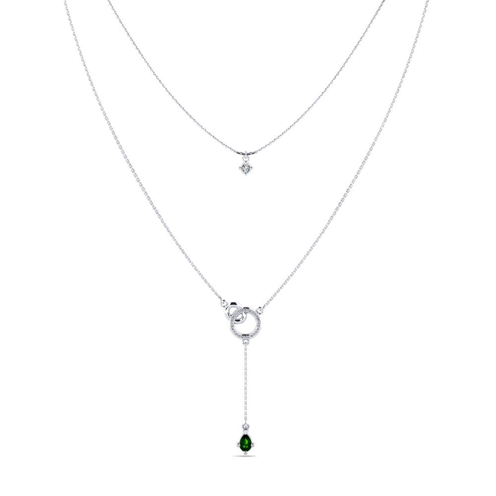 Green Tourmaline Women's Necklace Noelette