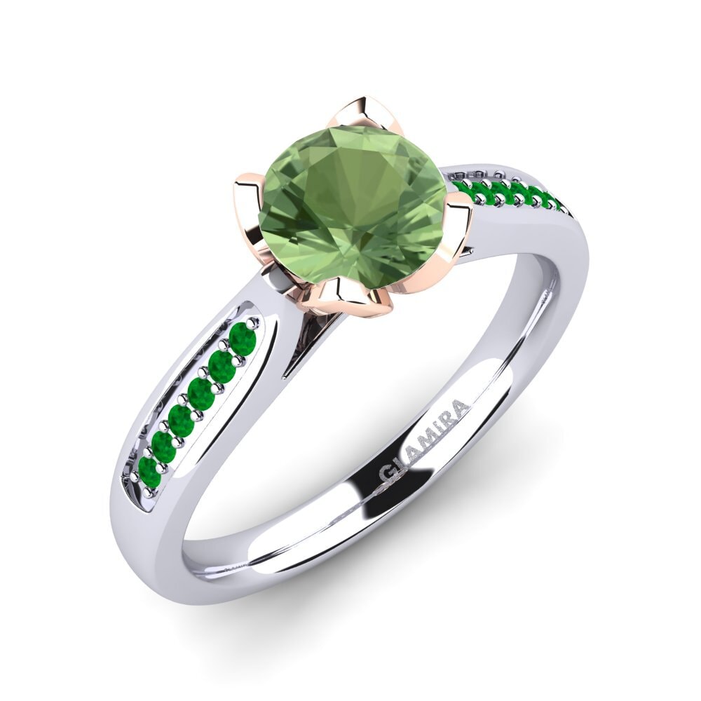 18k White & Rose Gold Engagement Ring Noemin