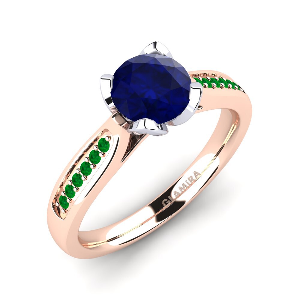 18ct Rose & White Gold Engagement Ring Noemin