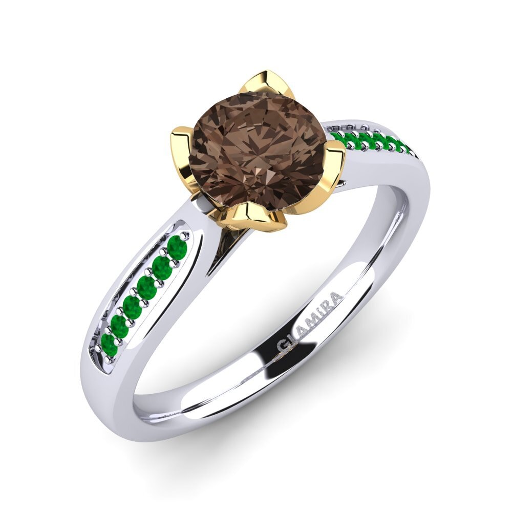 14ct White & Yellow Gold Engagement Ring Noemin