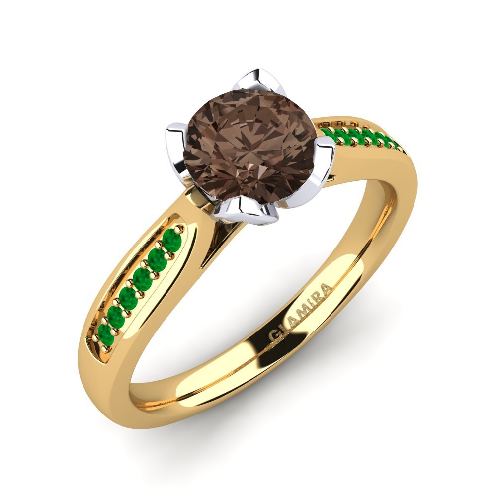 18ct Yellow & White Gold Engagement Ring Noemin