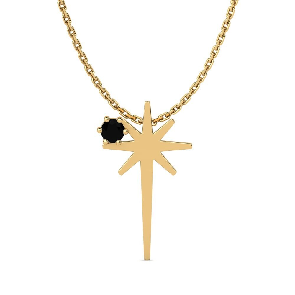 Diamante Negro Colgante de Mujer Noiraseri