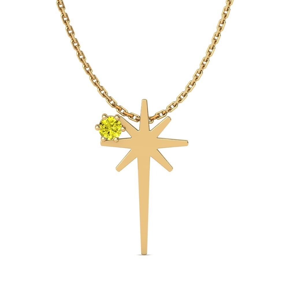 Gele Diamant Dames Hanger Noiraseri