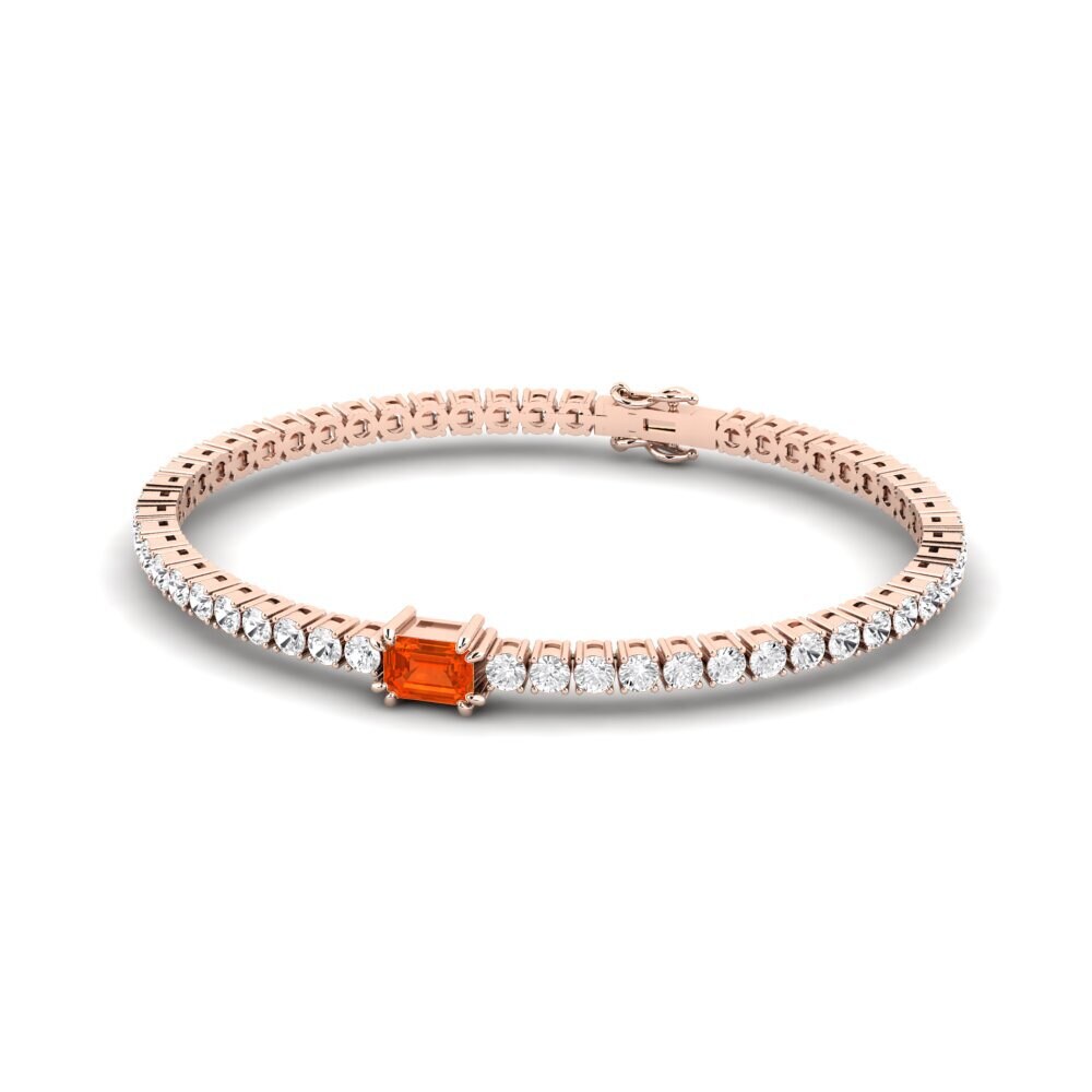 14k Rose Gold Fire-Opal SYLVIE Bracelet Nolosha