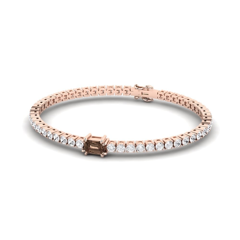 14k Rose Gold Smoky Quartz SYLVIE Bracelet Nolosha