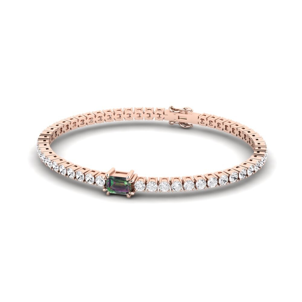 14k Rose Gold Mystic Topaz SYLVIE Bracelet Nolosha