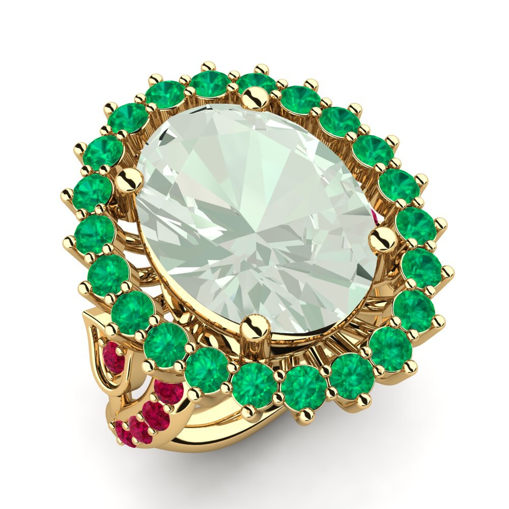 Green Amethyst Ring Noreen