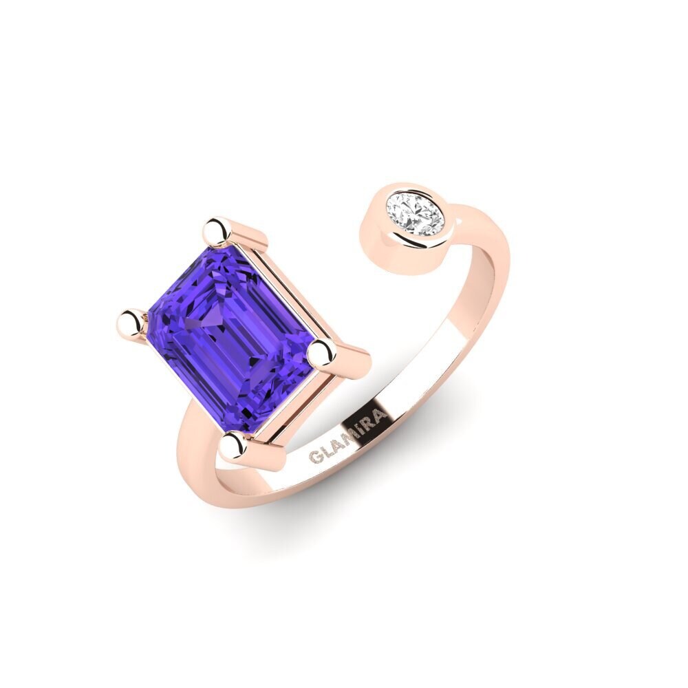14k Rose Gold Tanzanite SYLVIE Ring Norho