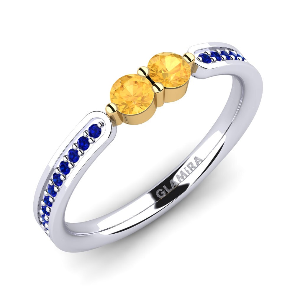 14ct White / Yellow Gold Ring Norlene