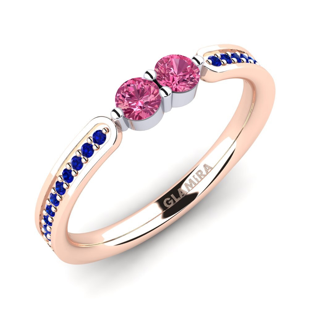 14ct Rose & White Gold Ring Norlene