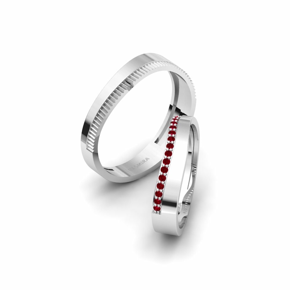 Swarovski Red Wedding Ring Normalization Pair