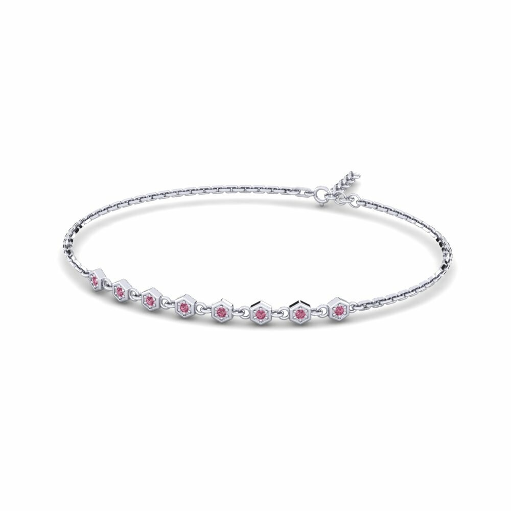 Rhodoliet Granaat Dames Armband Noustly