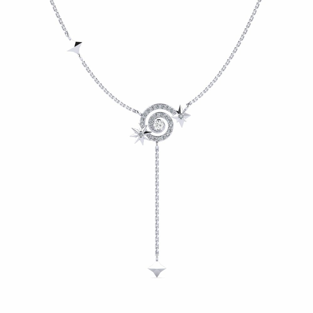 Lariat 18K White Gold Necklaces