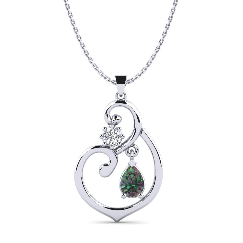 Pear Mystic Topaz Women's Pendant Nowelle