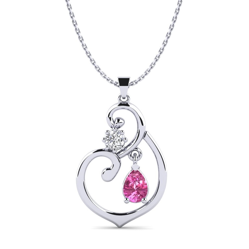Pink Topaz Women's Pendant Nowelle